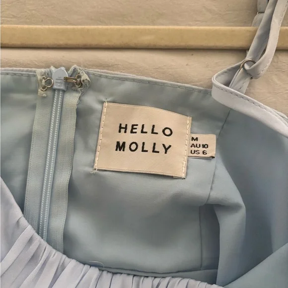 Hello Molly Sky Blue Mini Dress - Picture 7 of 7